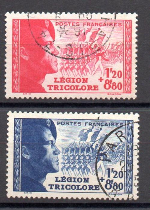 Francia A&ntilde;o 1942 N&ordm; Yvert 565/66 (o)